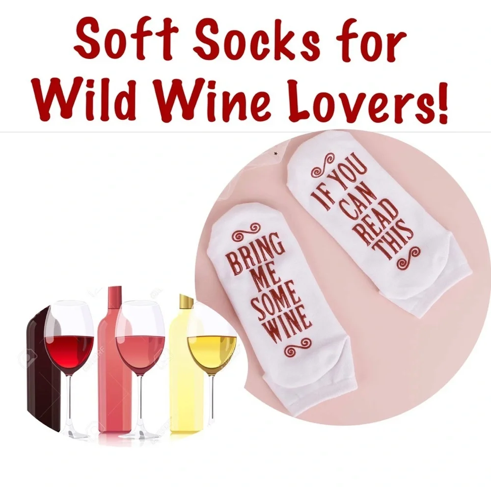 Rhinestone Wine Purse Charm Keychain, Gold Lariat Wine Necklace, Wine Socks &